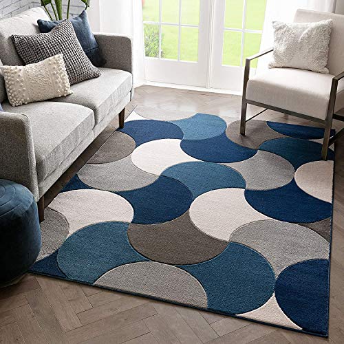 Hand Tufted Modern Multi Coloured Carpet For Living Room & Bed Room