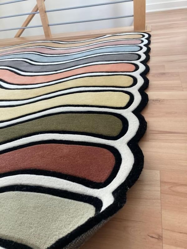 Multicolour Hand Tufted Wool Carpet