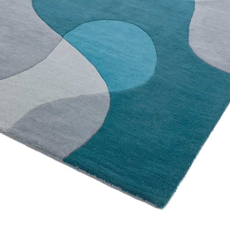 Multicolour Hand Tufted Wool Carpet