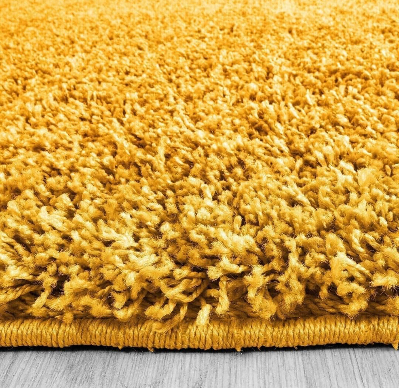 Yellow Microfiber Super Soft Anti Skid Shaggy Carpet