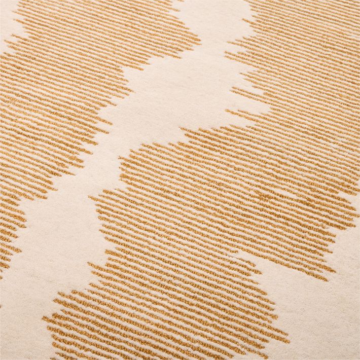 Cream Mustard Decor Hand Tufted Rug For Living Room & Bed Room