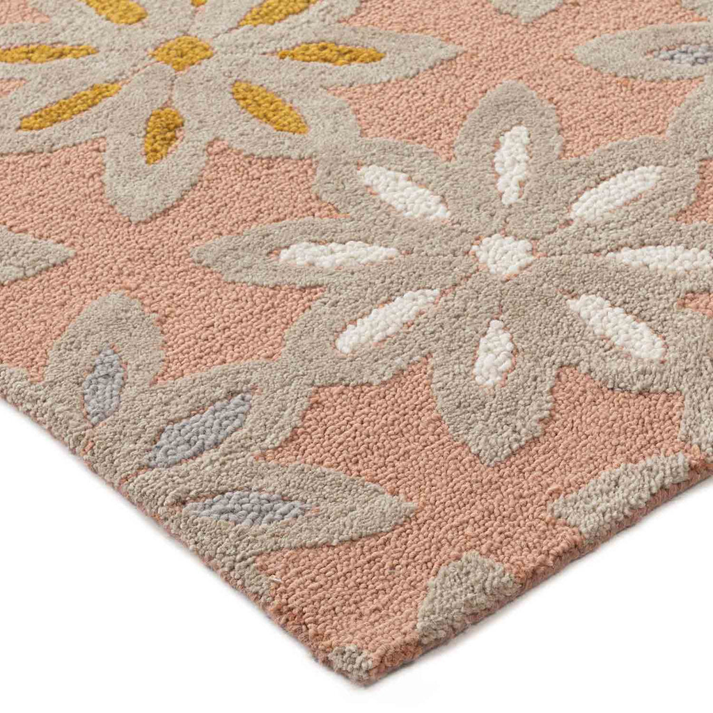 Freya Orange Hand Tufted Woolen Rug