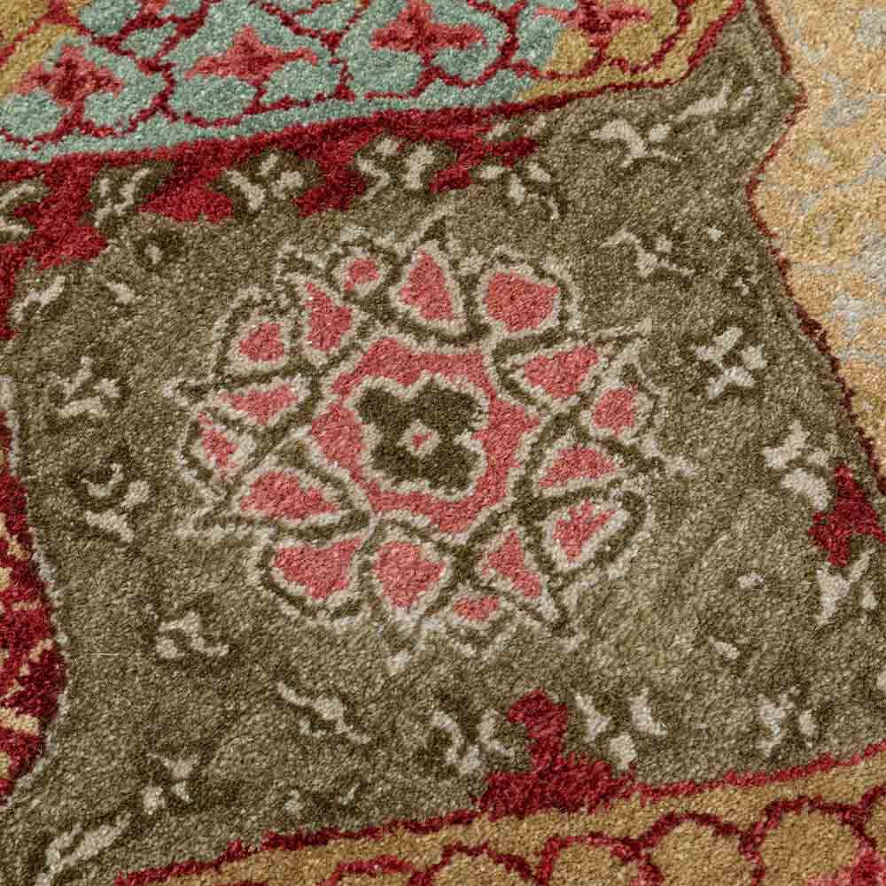 Jarett Multicolor Traditional Hand Tufted Woollen Round Rug