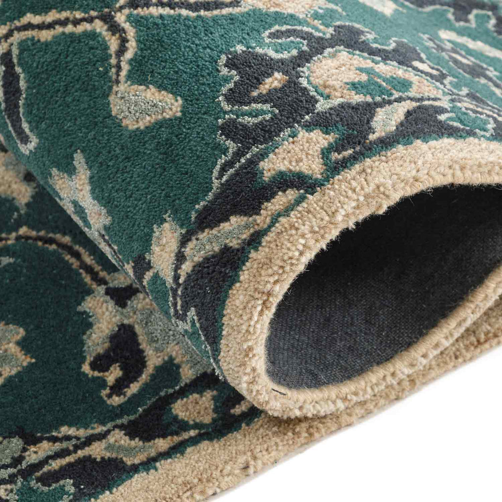 Green Rug Tuff Modern Elegance with Jewel Carpet’s 5x7 Green Hand Tufted Rug