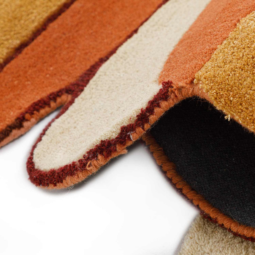 Multicolor Rustic Irregular Rugs Hotdog Multicolor Irregular Handmade Rug – Jewel Carpet