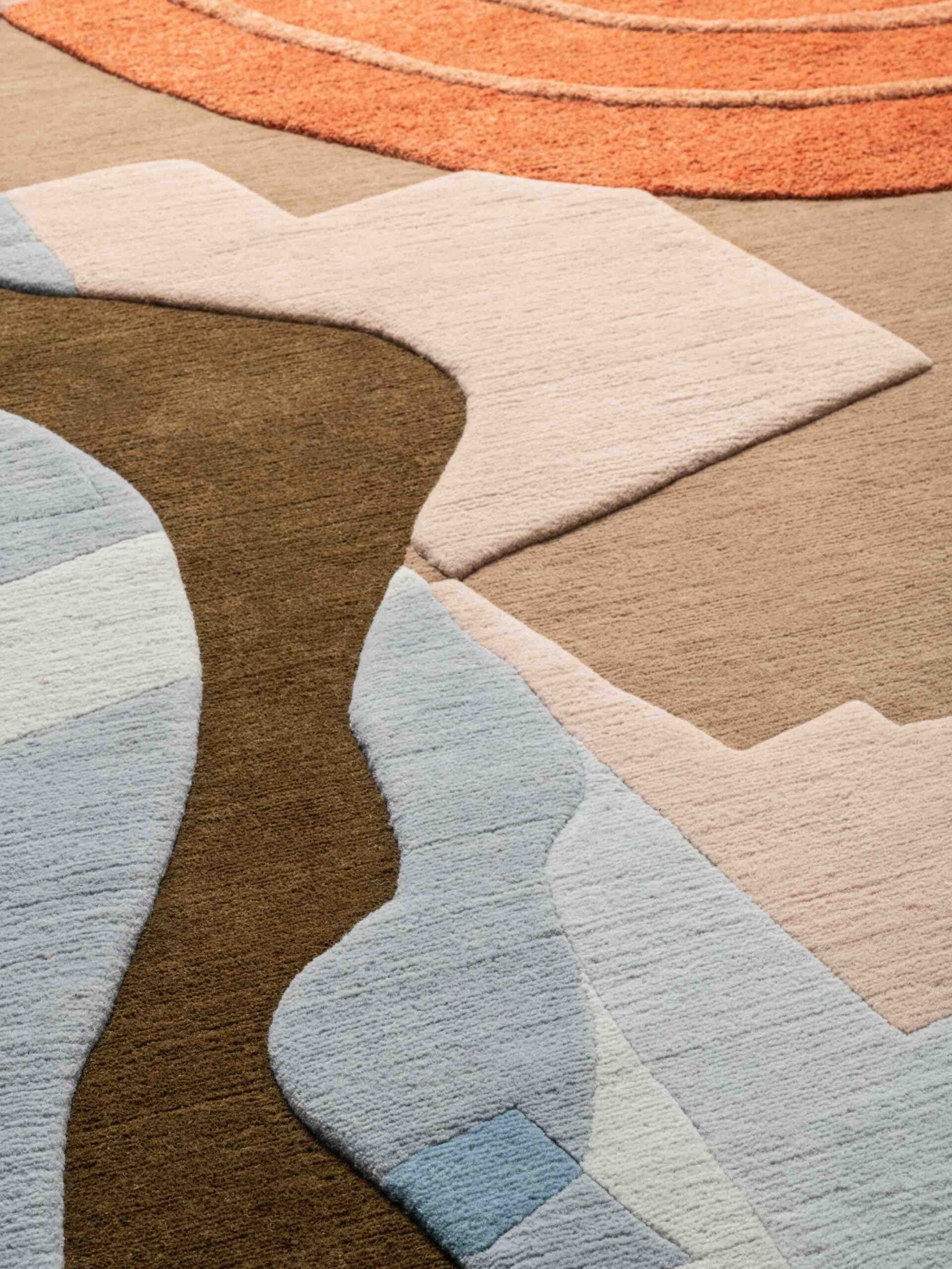 Multicolor Irregular Handmade Rug