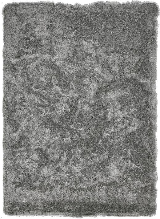 Grey Handcrafted Microfiber Solid Super Soft Shaggy Carpet