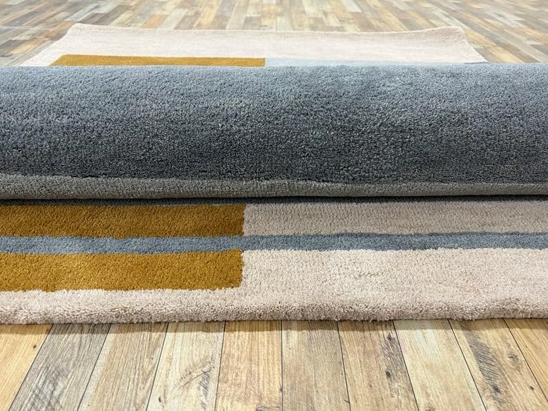 Multicolour Hand Tufted Wool Carpet