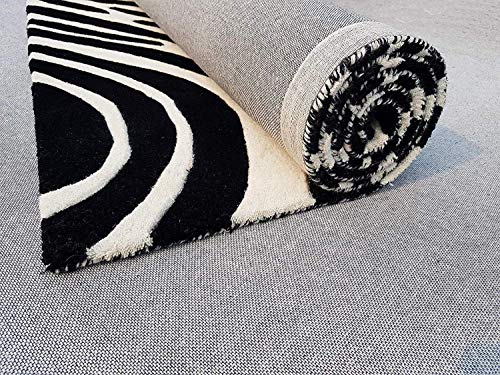 Zebra Hand Tufted Wool Rug For Living Room & Bed Room