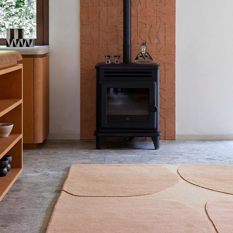 Peach Hand Tufted Wool Carpet