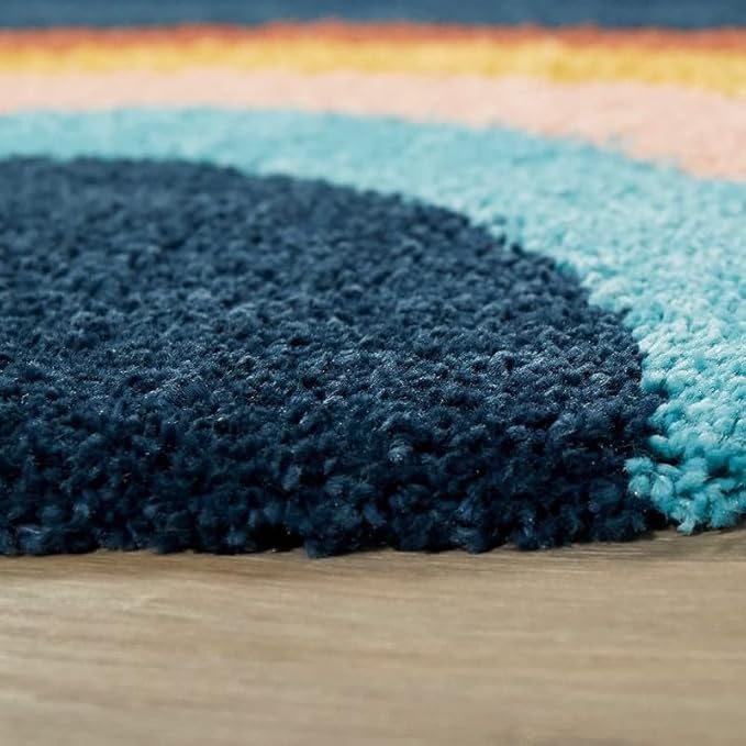 Rainbow Microfiber Super Soft Shaggy Carpet