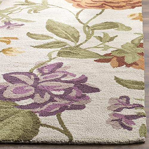 Floral Hand Tufted Wool Carpet For Living Room & Bed Room