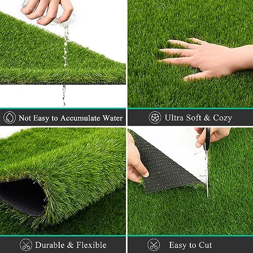 Artificial Grass - High Density Realistic Grass Carpet 50 mm Thick ( 6.5 ft Width)