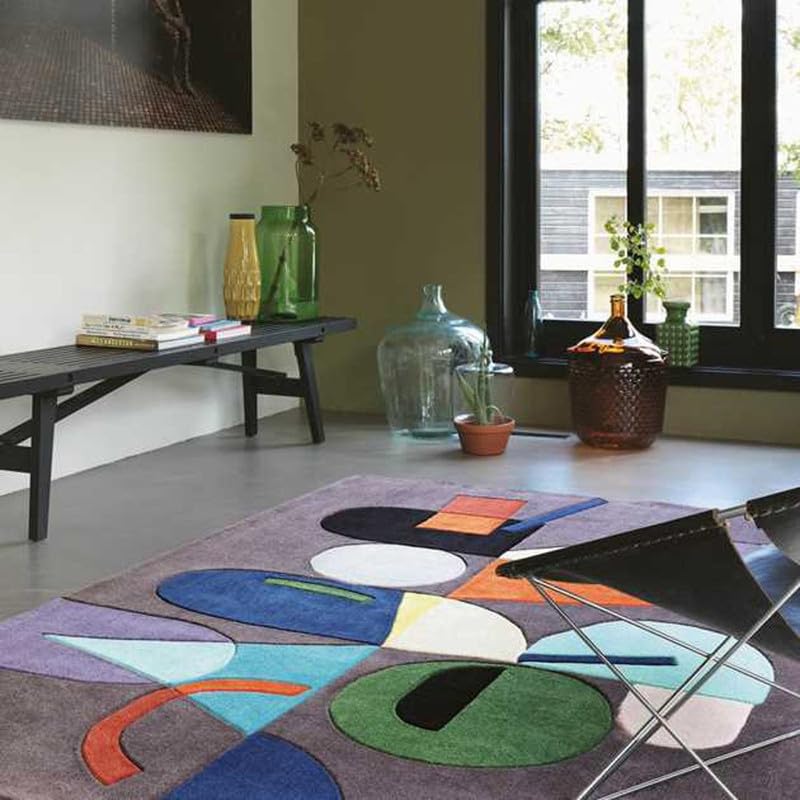 Multicolour Hand Tufted Wool Carpet