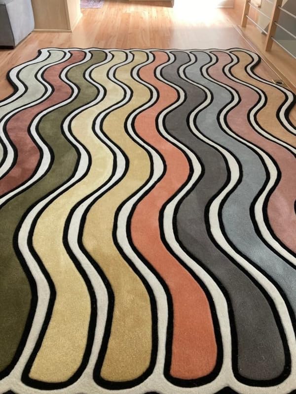 Multicolour Hand Tufted Wool Carpet