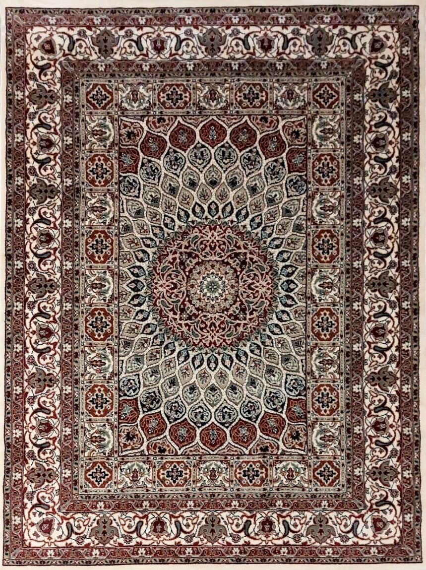 Off White Persian Wool Soft & Plush Anti Skid Backing Heavy Rug