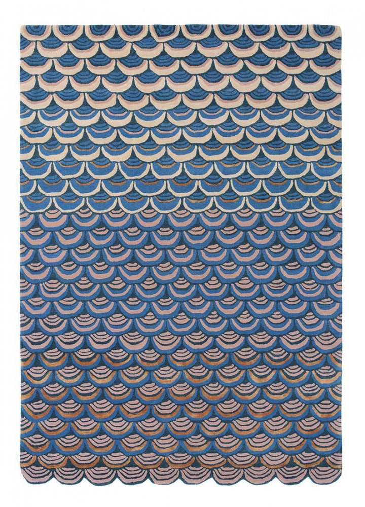 Blue Hand Tufted Rug