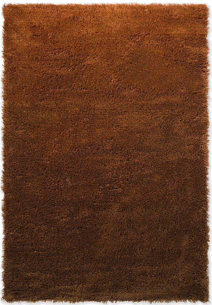 Rust Handcrafted Microfiber Solid Super Soft Shaggy Carpet