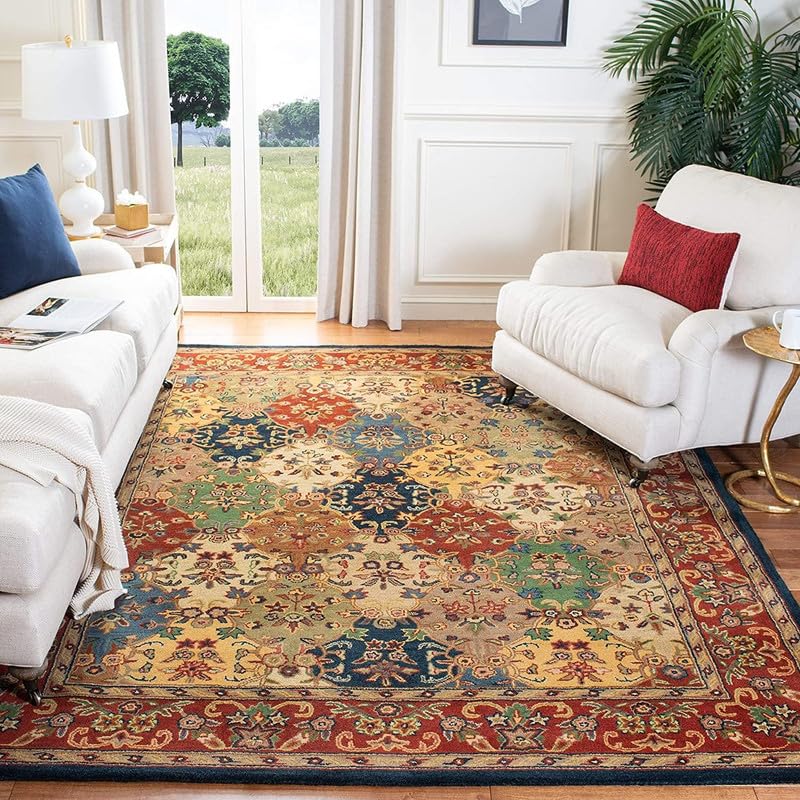 Multicolour Hand Tufted Wool Carpet