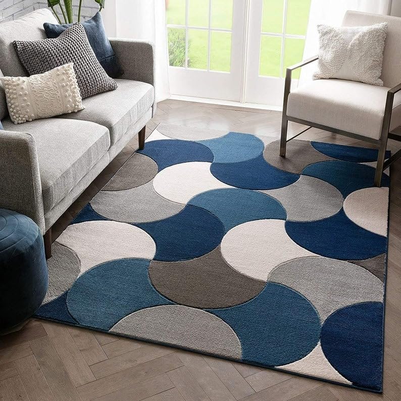 Multicolour Hand Tufted Wool Carpet