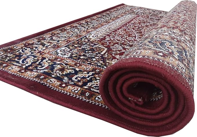 Red Kashmiri Wool Traditional Kashmiri Carpet