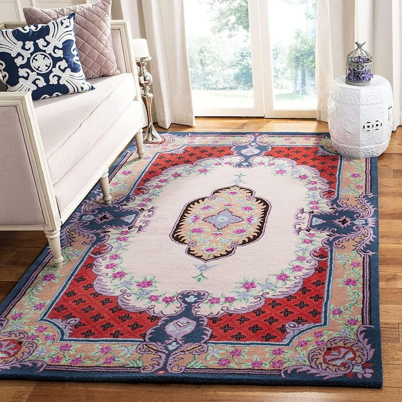 Multicolour Hand Tufted Wool Carpet