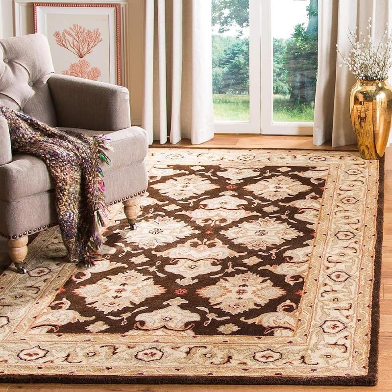 Beige Hand Tufted Wool Carpet