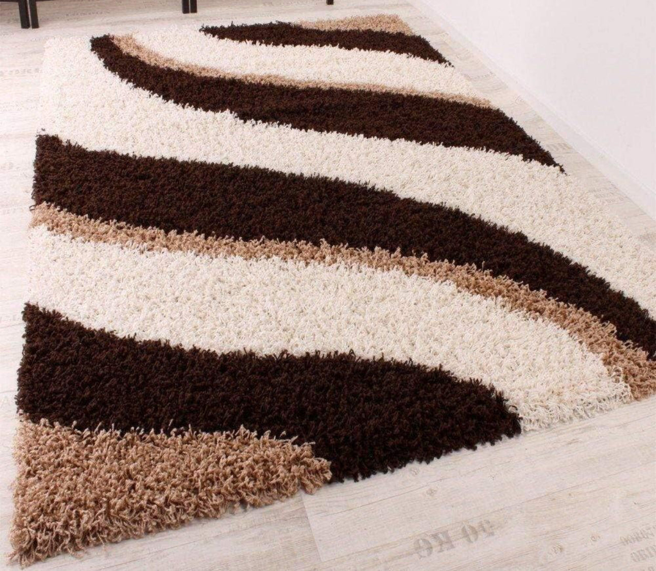 Brown Microfiber Super Soft Anti Skid Shaggy Carpet