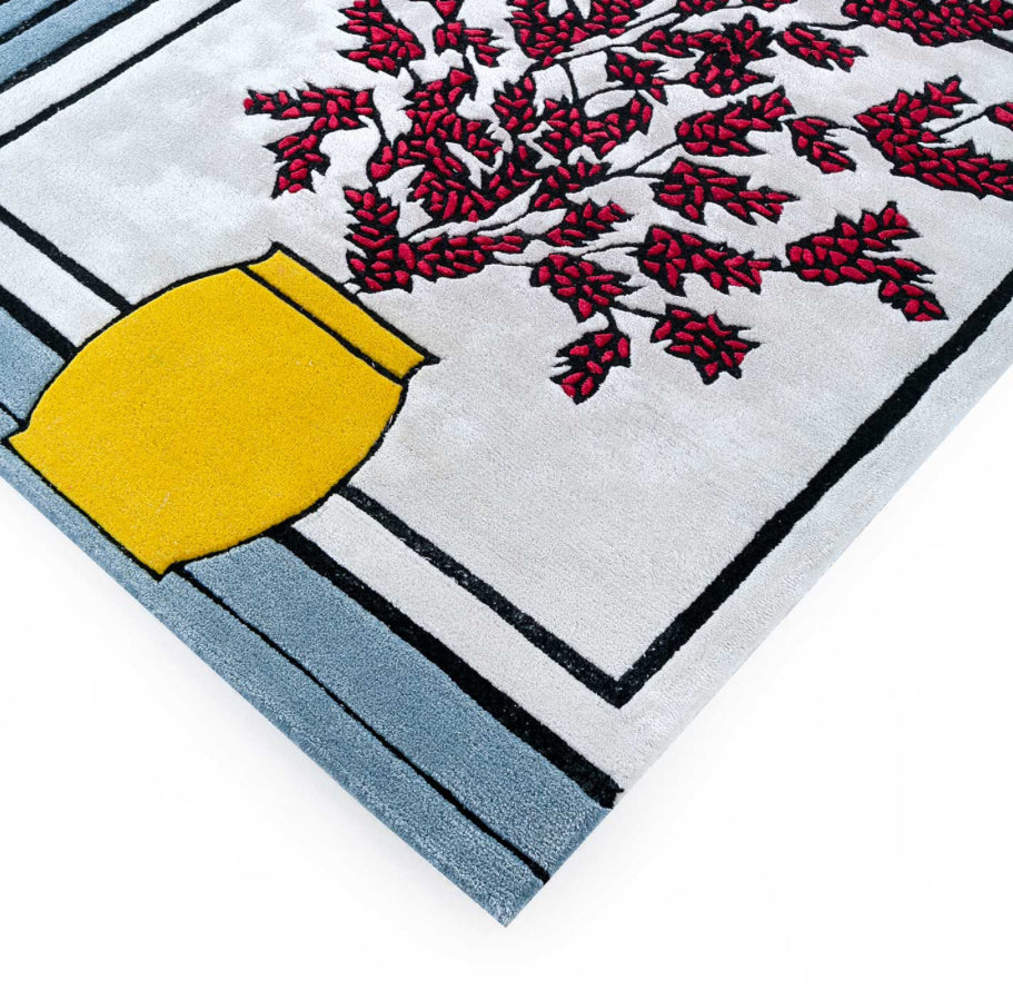 Dream Blue New Zealand Wool Hand Tufted Rug