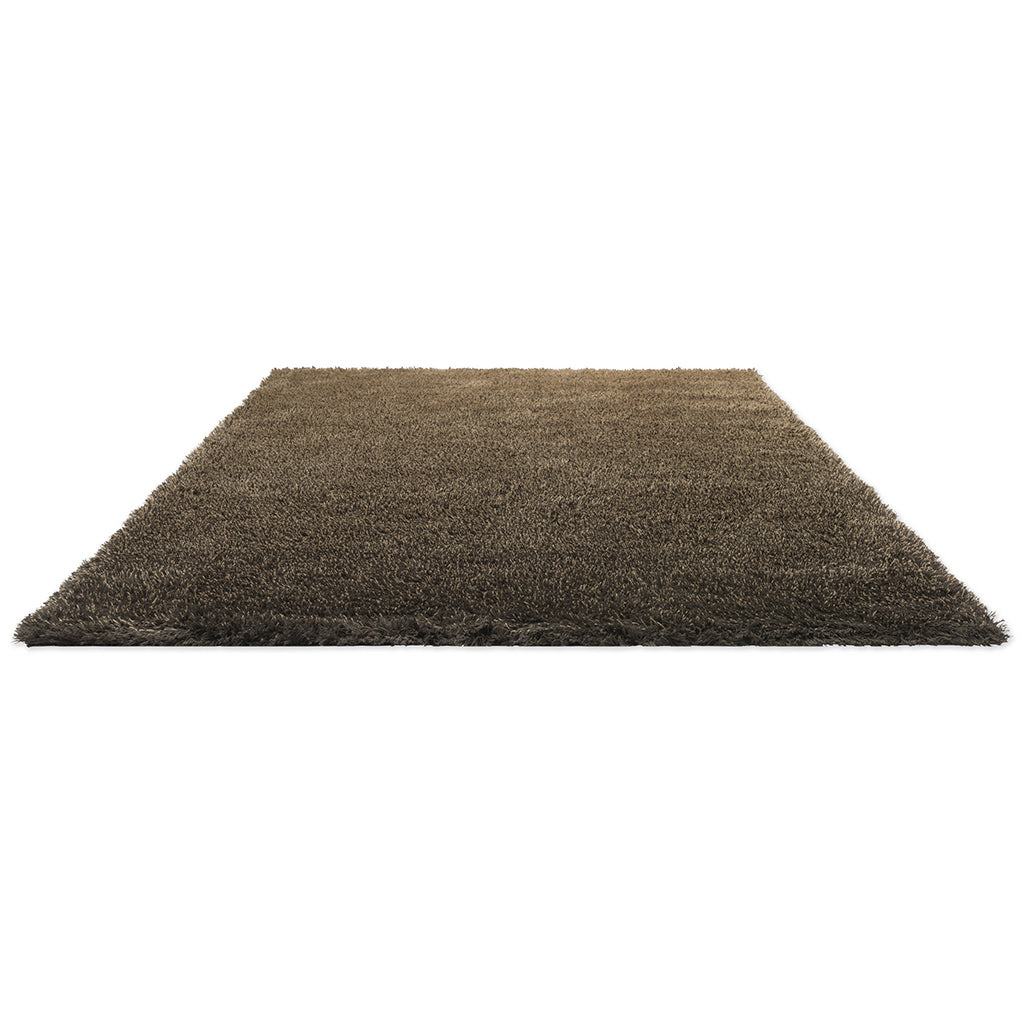 Beige Handcrafted Microfiber Solid Super Soft Shaggy Carpet