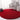 Red Handcrafted Round Solid Microfiber Plush Anti Skid Shaggy Carpet