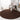 Dark Brown Handcrafted Round Solid Microfiber Plush Anti Skid Shaggy Carpet