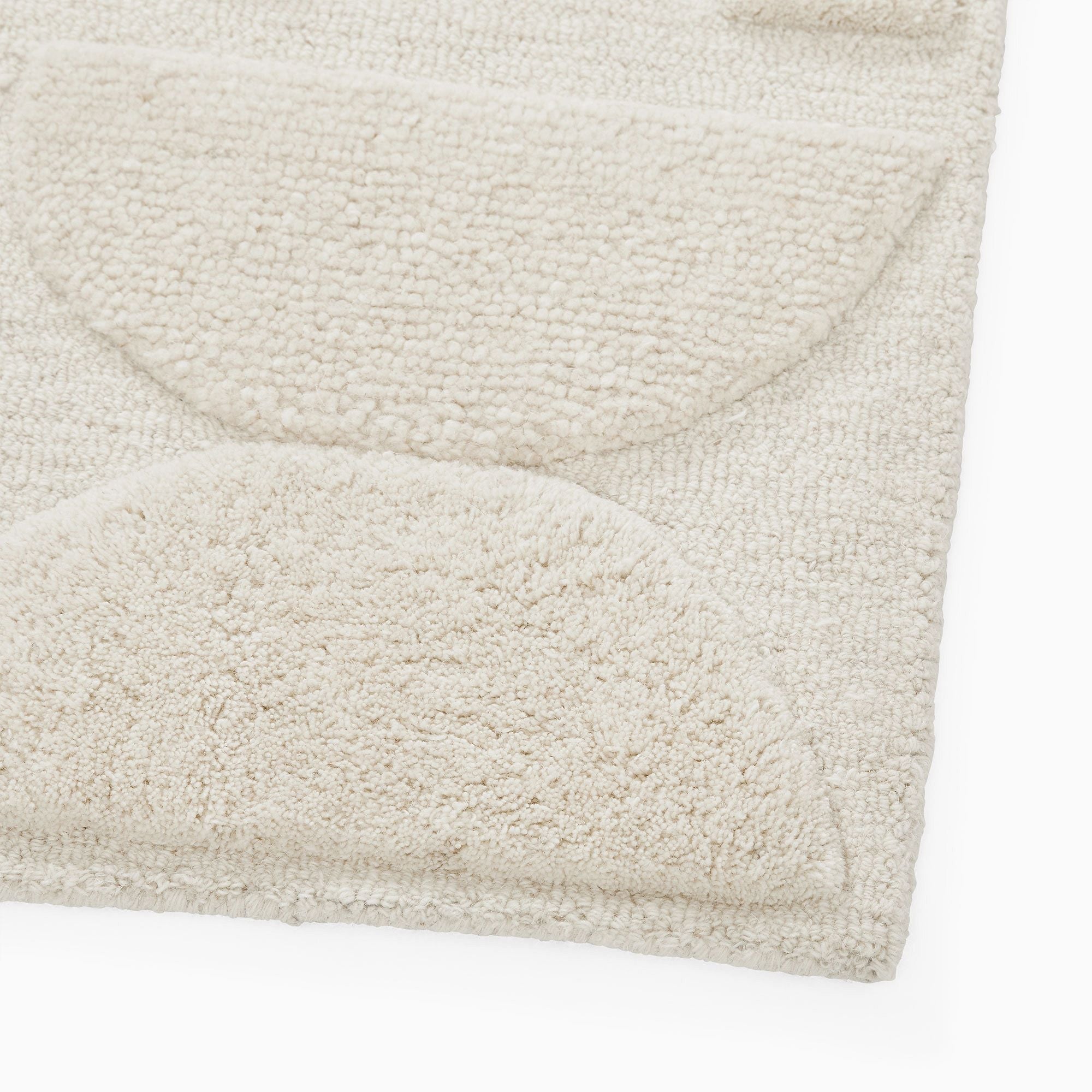 Ivory Missy New Zealand Wool High Low Hand Tufted Rug