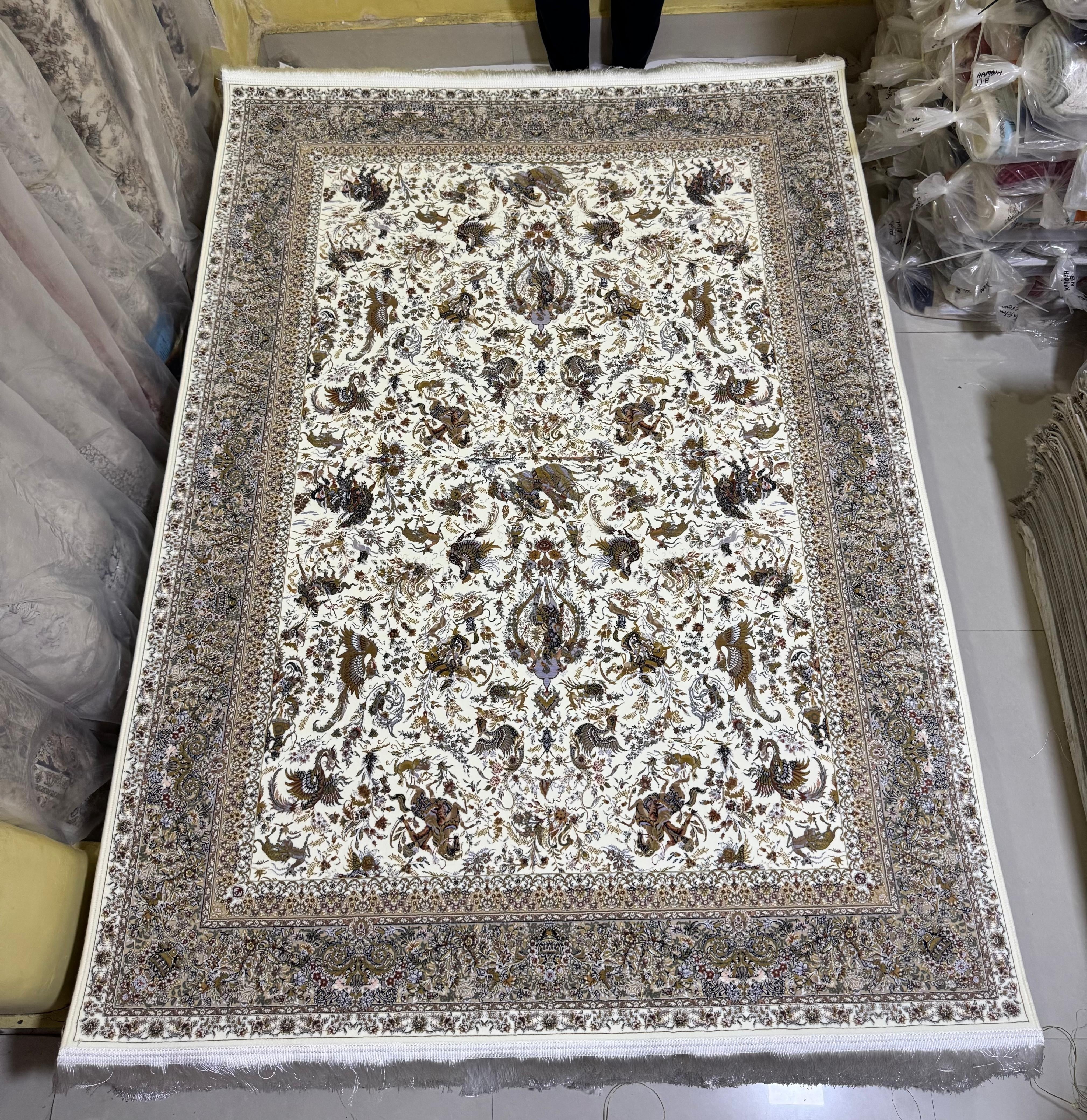 Mahsa Iranian Imported White Rug 1500 Reeds