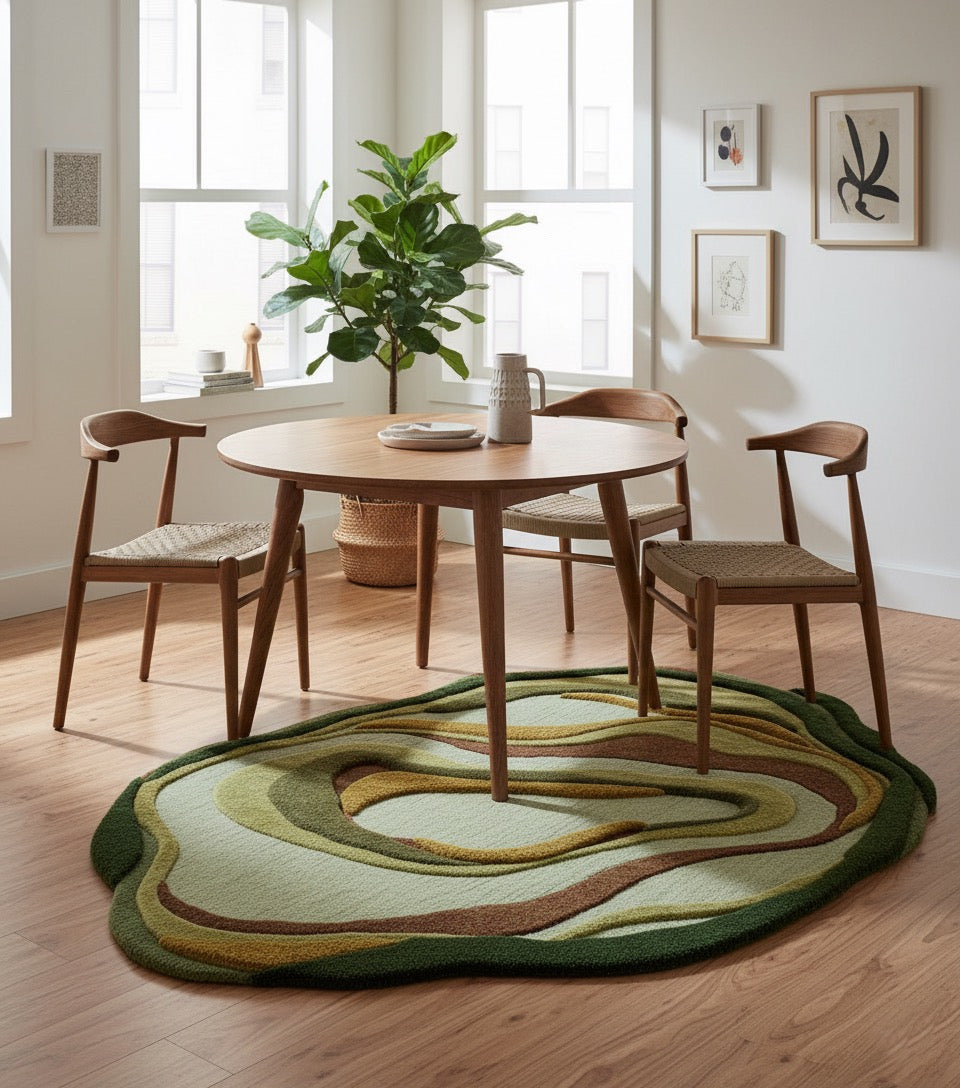 Riverbed Eden Hand Tufted New Zealand Wool Irregular Shaped Rug