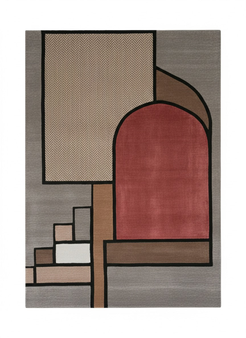 The Archway Hand Tufted New Zealand Wool & Viscose Silk Rug