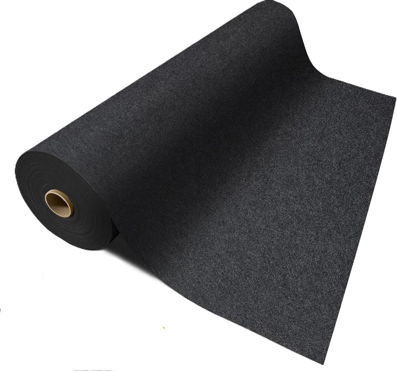 Width 2 Feet Dark Grey Plain Solid Carpet for Stage, Exhibition 3MM