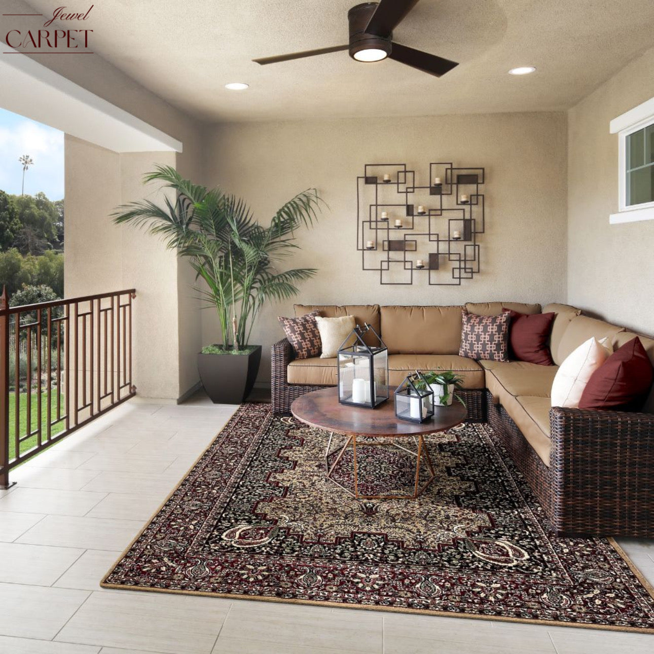 Beige Persian Wool Traditional Heavy Anti Skid Rug For Living Room & Bed Room