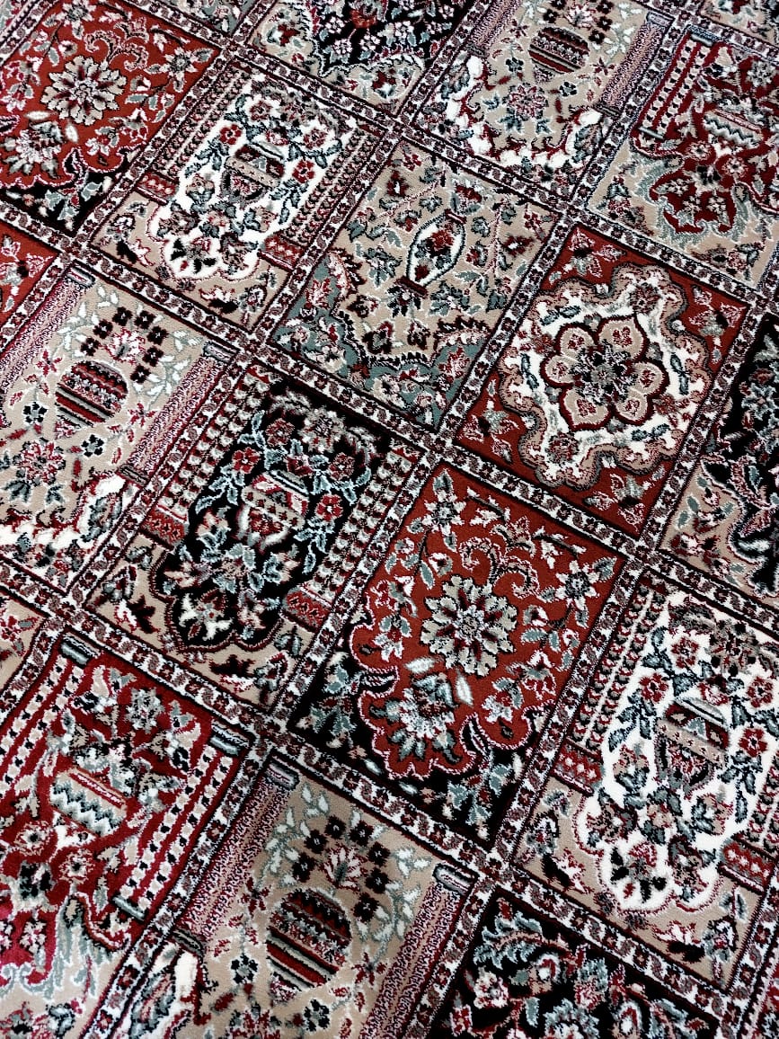 Beige Persian Wool Traditional Heavy Anti Skid Rug For Living Room & Bed Room