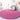Baby Pink Handcrafted Round Solid Microfiber Plush Anti Skid Shaggy Carpet