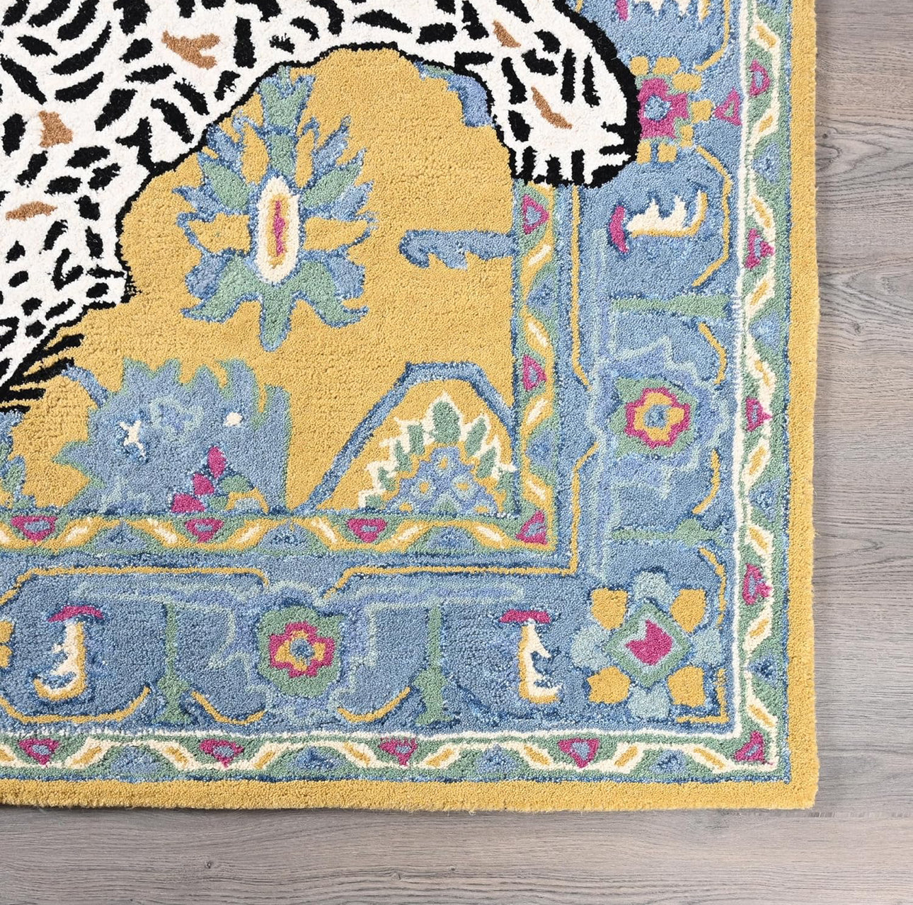 Multicolour Hand Tufted Wool Carpet