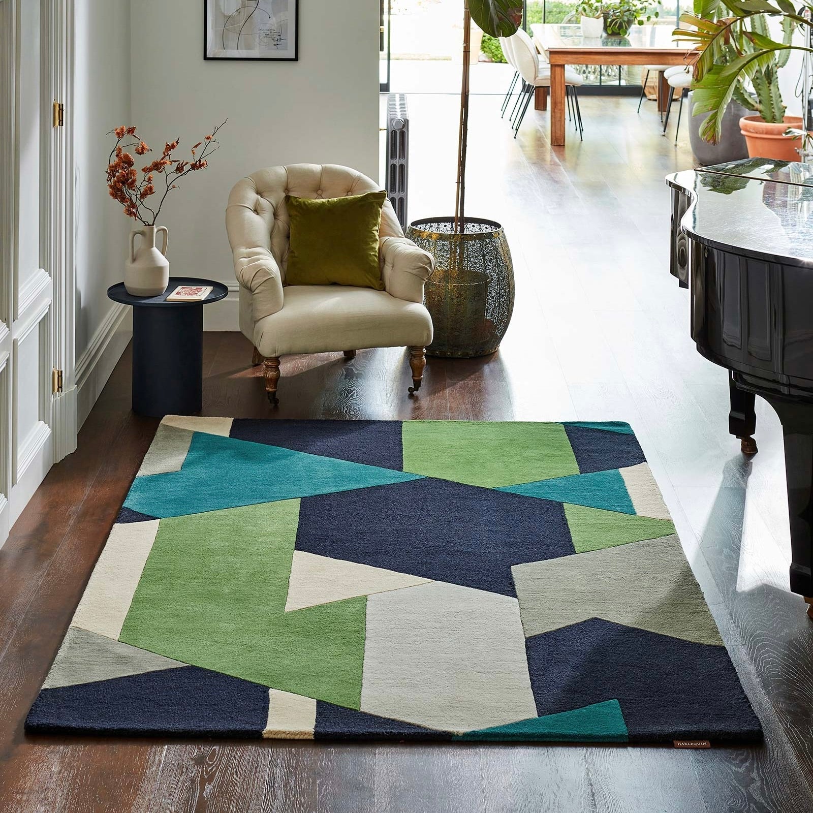 Hexa Hand Tufted Wool Designer Carpet