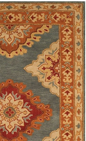 Multicolor Traditional Hand Tufted Woolen Rug