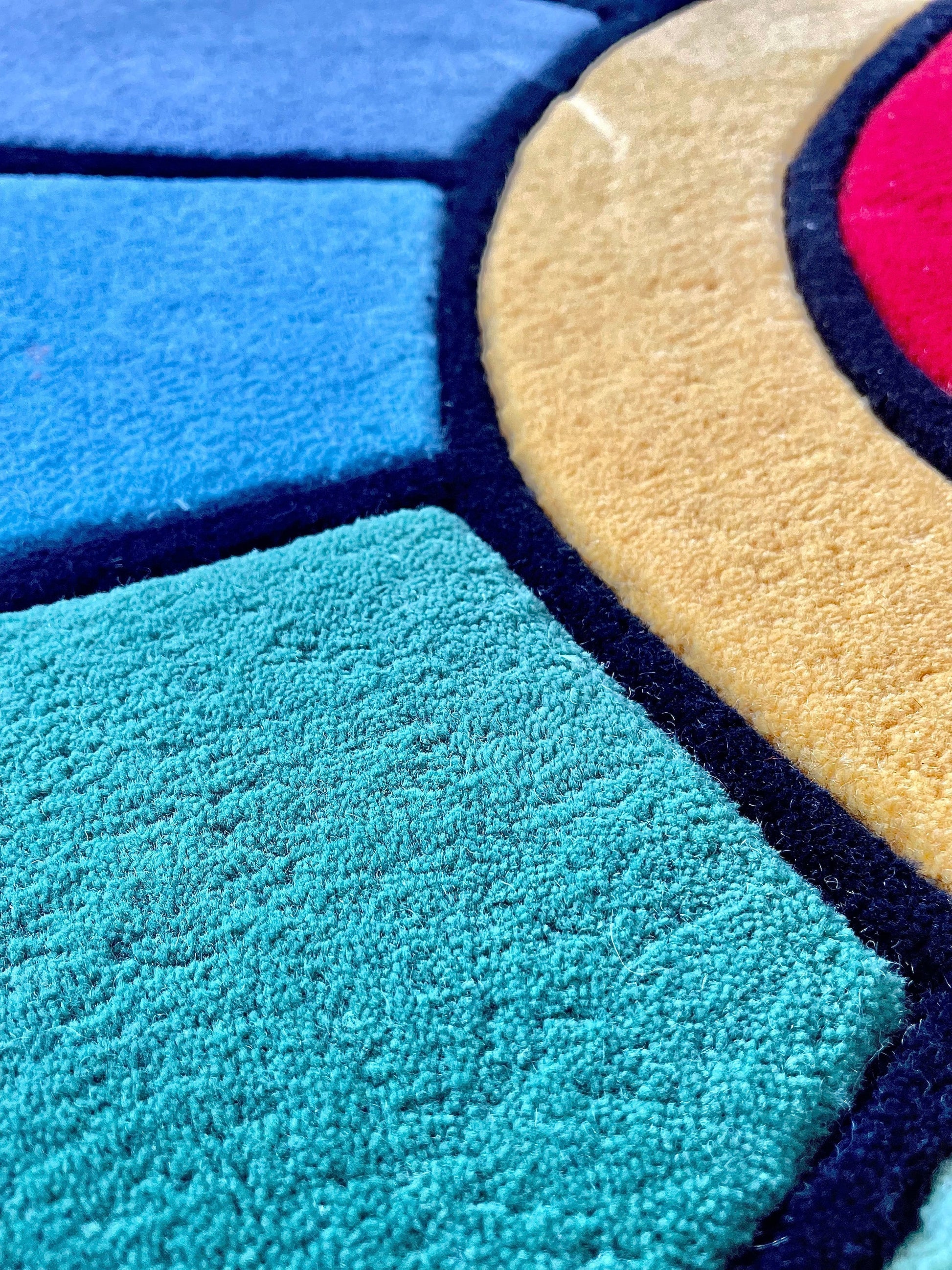 Merukami Rug Artistic Murakami Tufted Rug Multicolor 8x8 Jewel Carpet