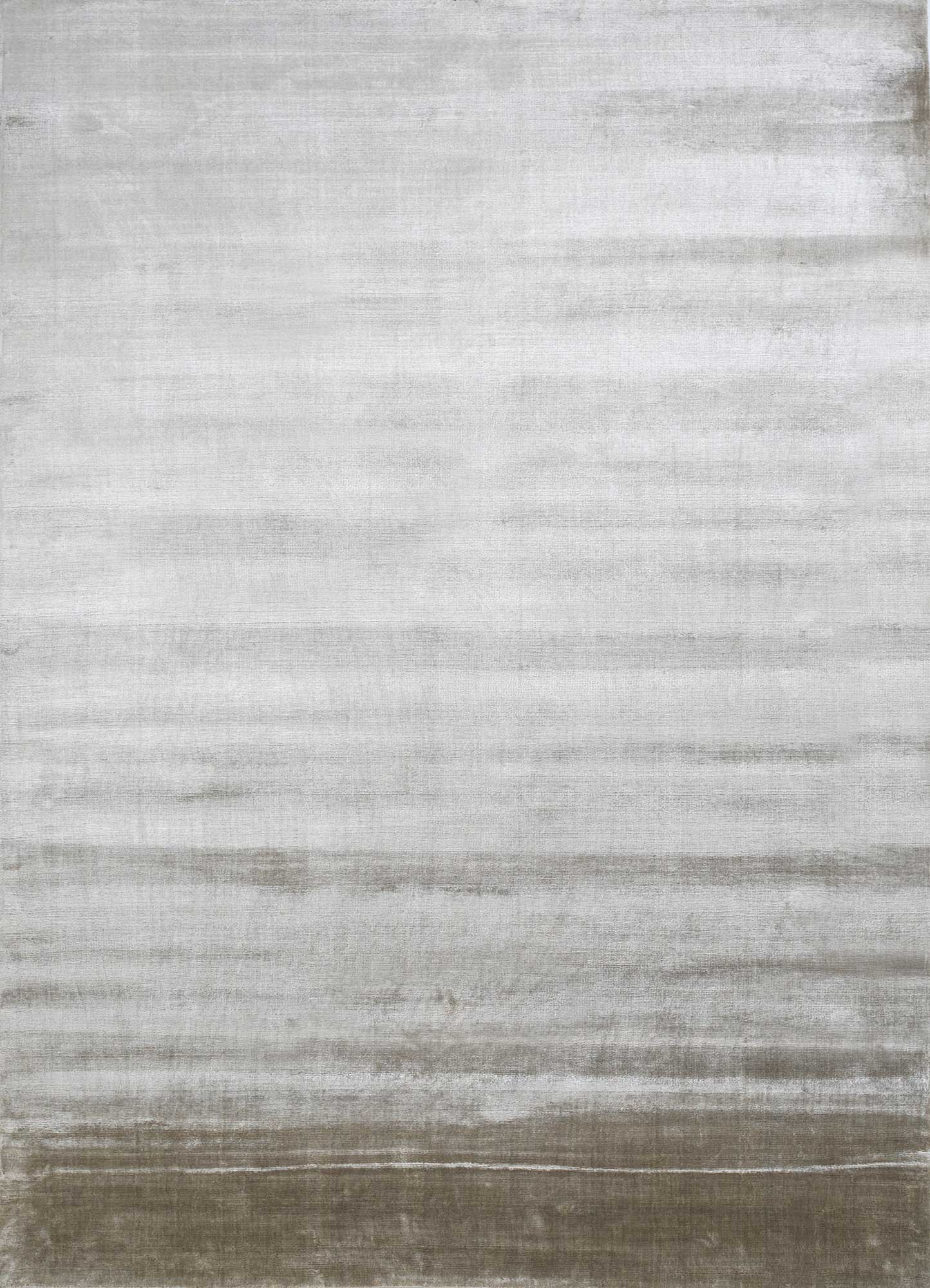 Handwoven Gull Grey Luxury Viscose Rug