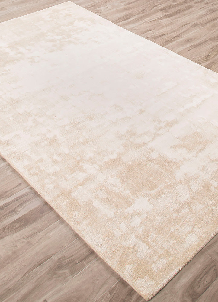 Handwoven Warm Cream Luxury Viscose Rug