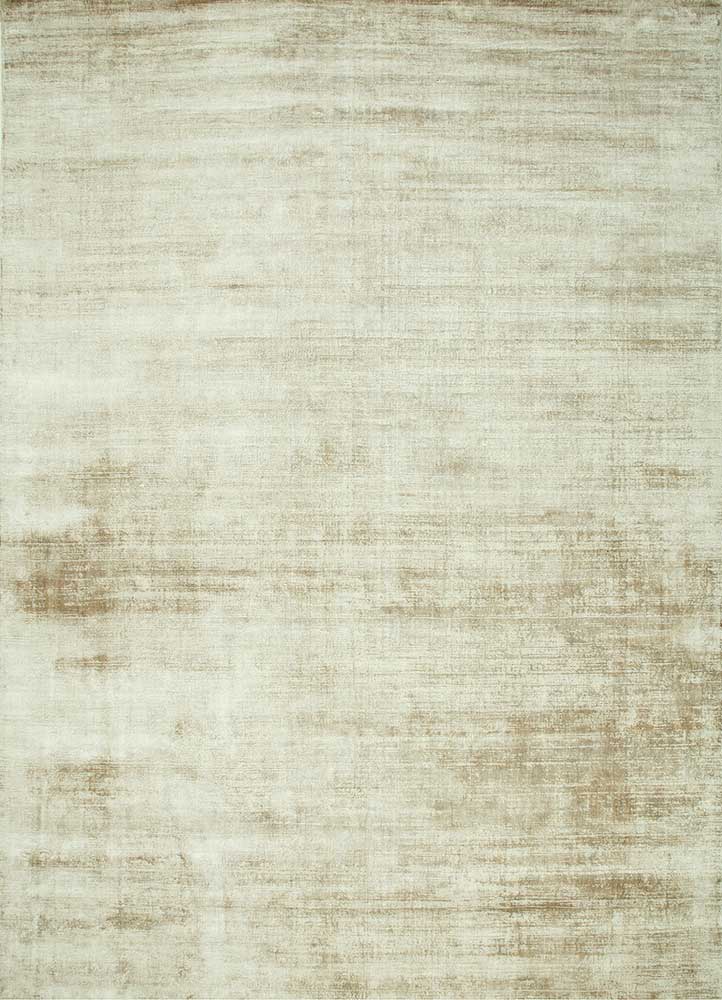 Handwoven Classic Beige Luxury Wool / Viscose Rug