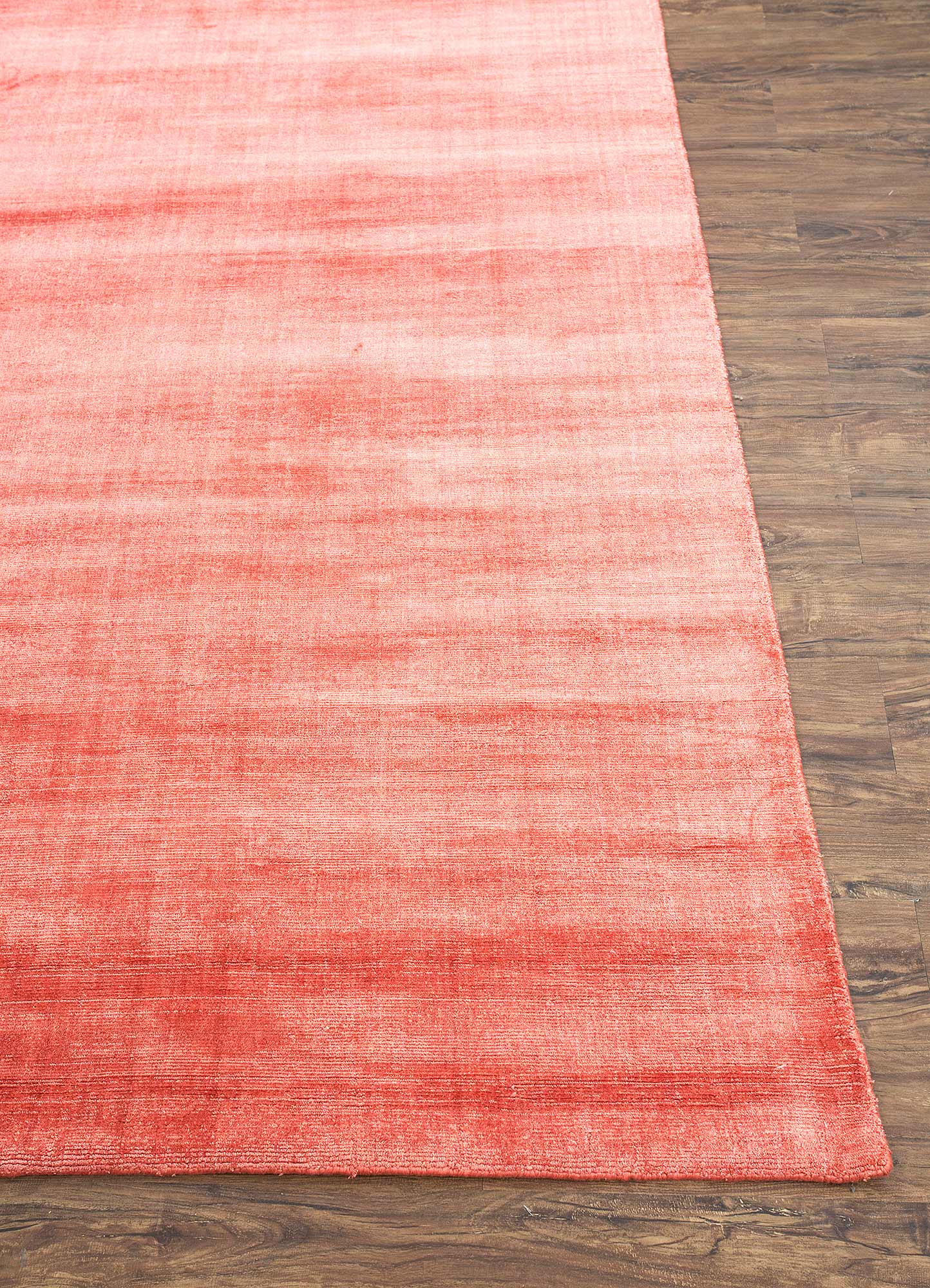 Handwoven Tea Rose Wool / Viscose Rug