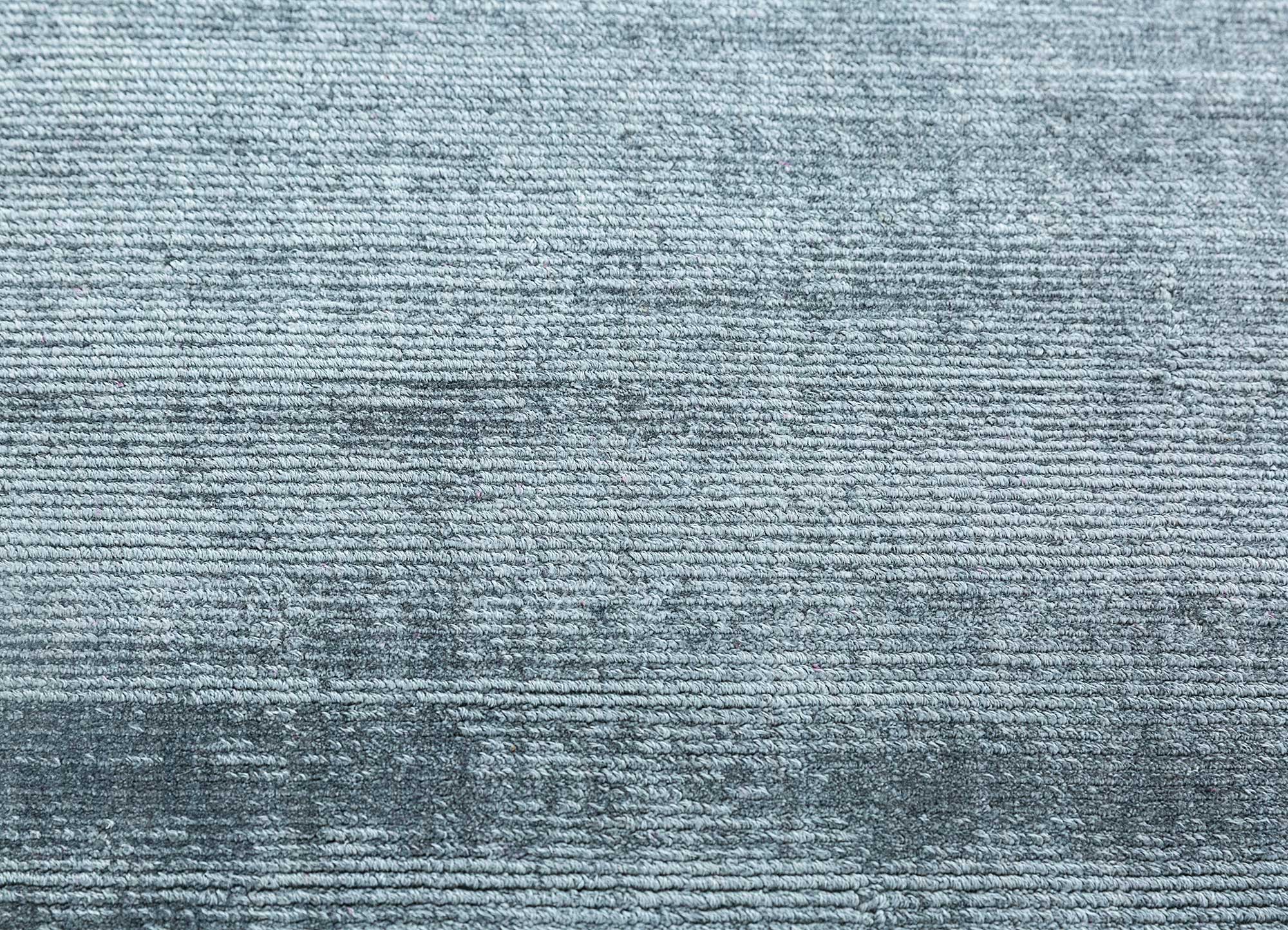 Handwoven Skyline Blue Wool / Viscose Rug