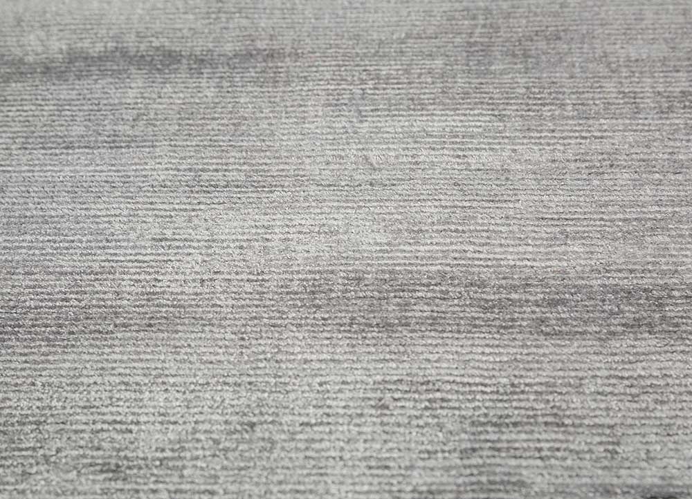 Handwoven Stone Gray Wool / Viscose Rug